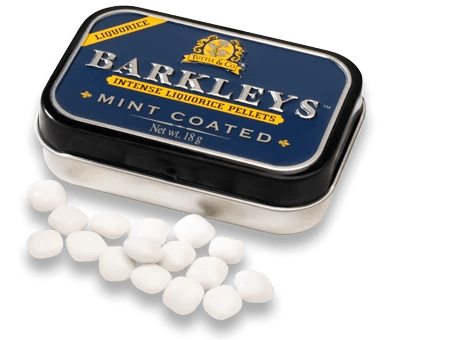 MINI Pastylki BARKLEYS- mint Coated