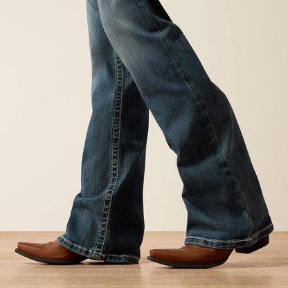 Ariat R.E.A.L. Mid Rise Stretch Whipstitch Boot Cut  RAINSTORM
