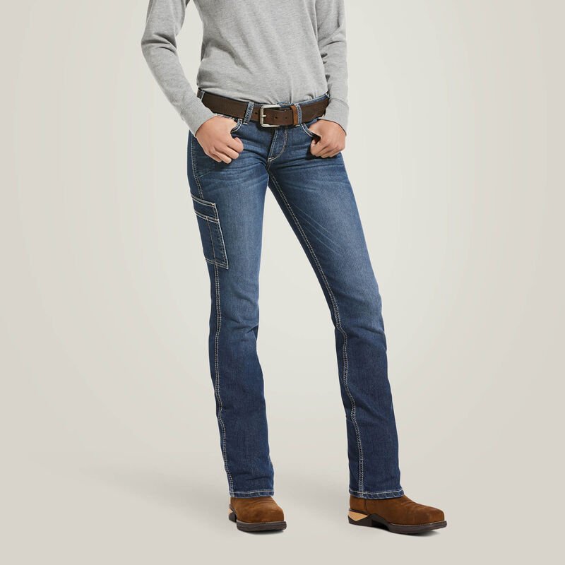 Ariat Rebar DuraStretch Riveter Straight NIGHTRIDE