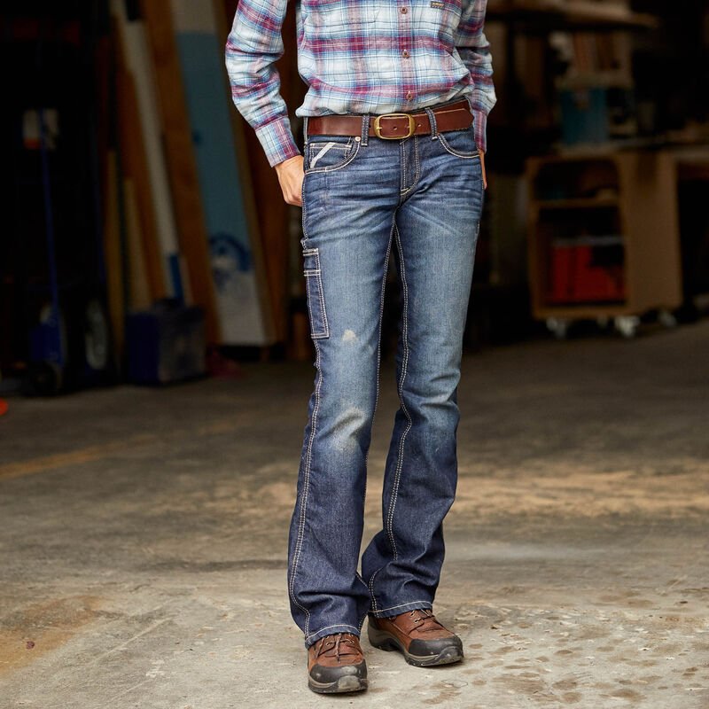 Ariat Rebar DuraStretch Riveter Straight NIGHTRIDE