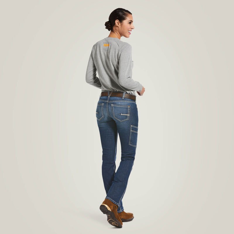 Ariat Rebar DuraStretch Riveter Straight NIGHTRIDE