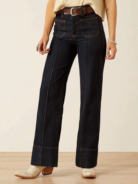 Ariat Ultra High Rise Tomboy Western  – Rinse Navy