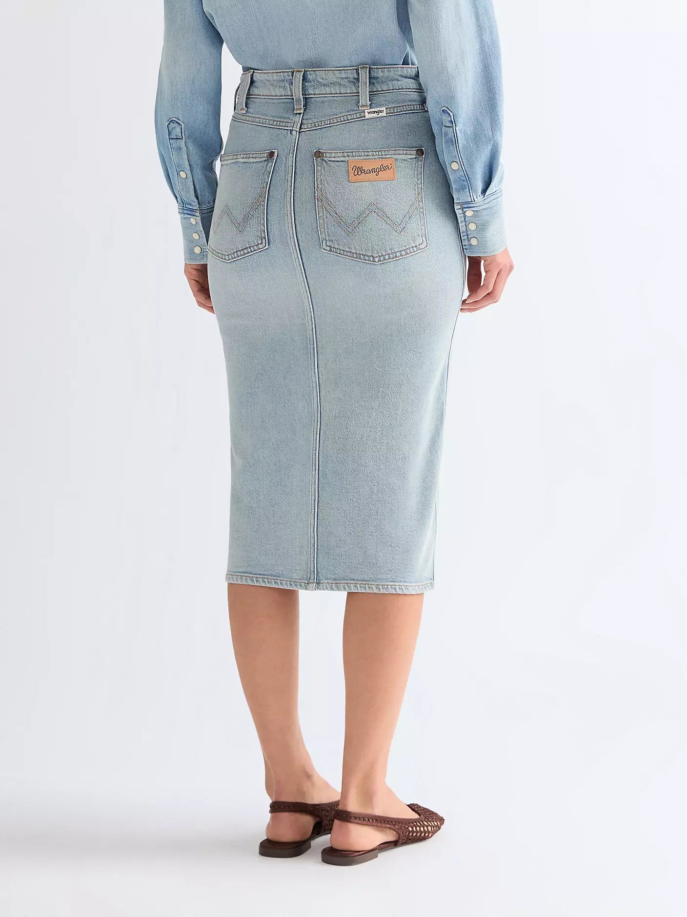 Spódnica Wrangler Slim Pencil Sagebrush