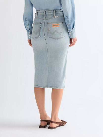 Spódnica Wrangler Slim Pencil Sagebrush