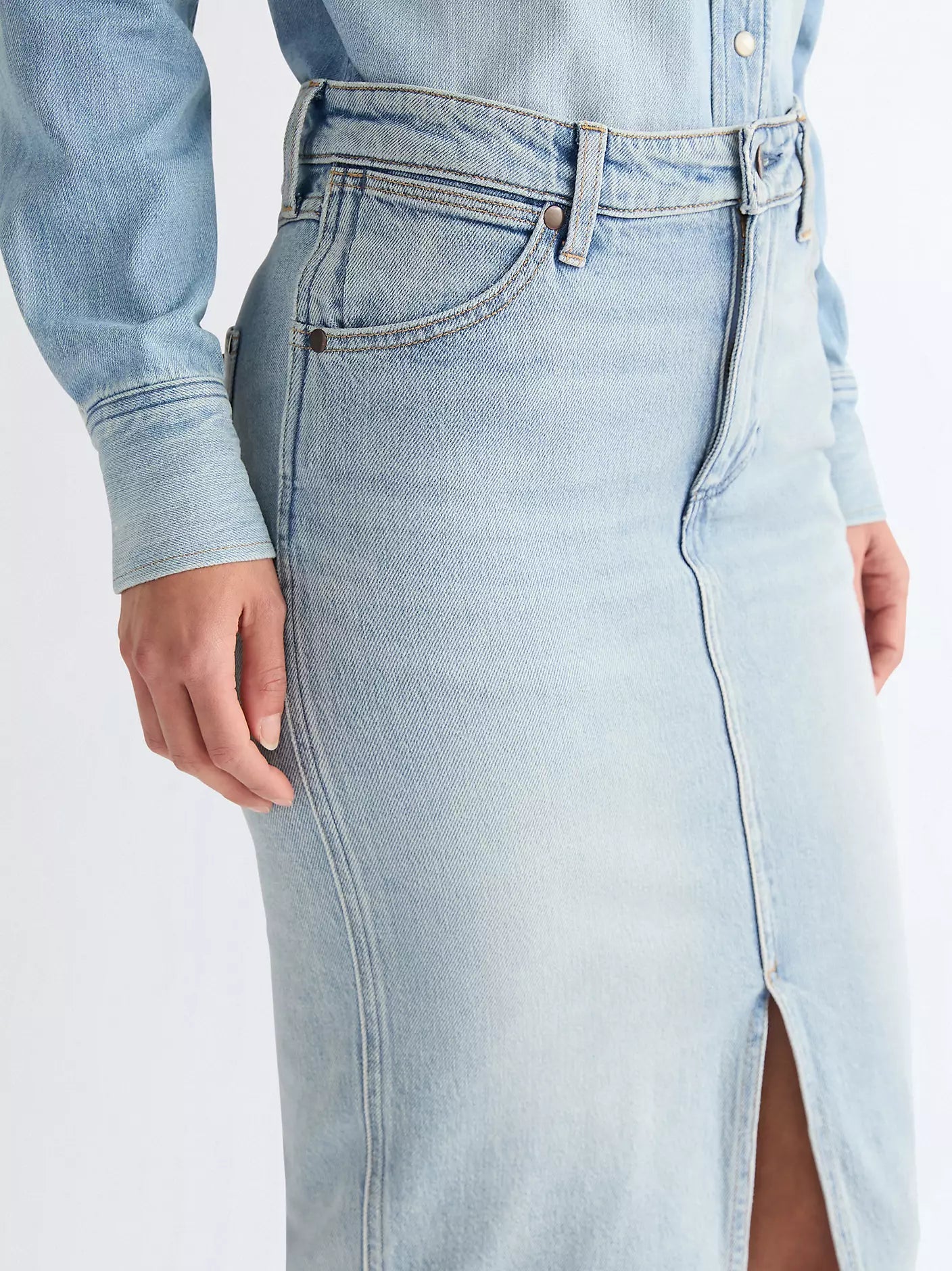 Spódnica Wrangler Slim Pencil Sagebrush