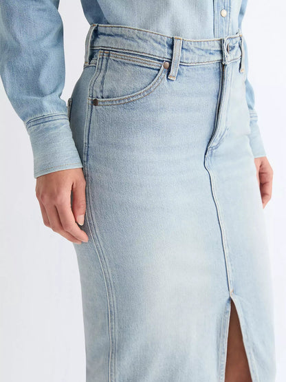 Spódnica Wrangler Slim Pencil Sagebrush