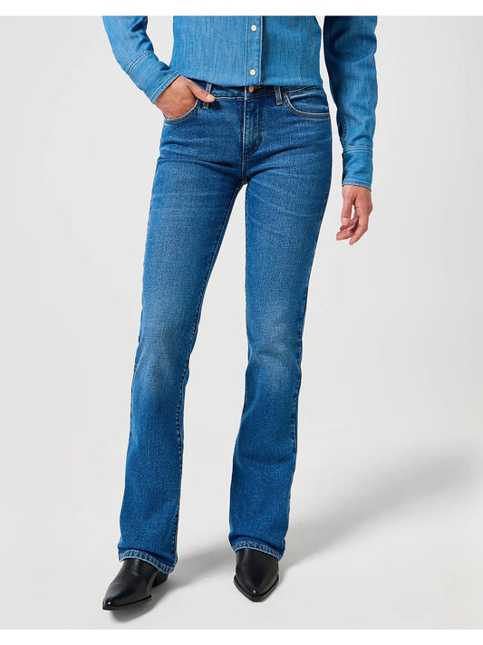 Wrangler BOOTCUT JEANS IN VINTAGE WORN