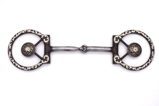 Wędzidło Western O-Ring Snaffle z ozdobnym Concho