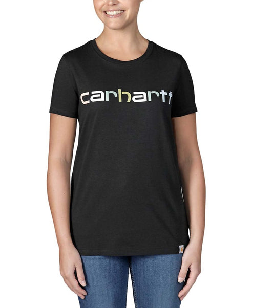 Lehké tričko s vícebarevným logem Carhartt 