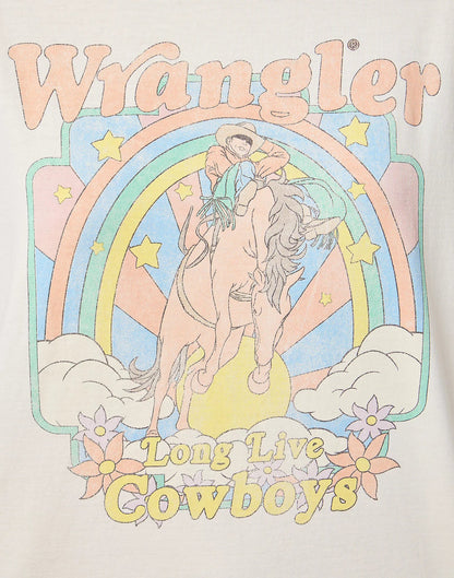 Wrangler GIRLFRIEND TEE IN VINTAGE WHITE