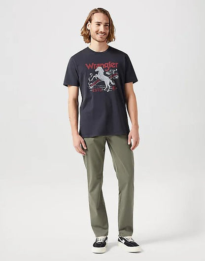 Wrangler AMERICANA TEE IN FADED BLACK