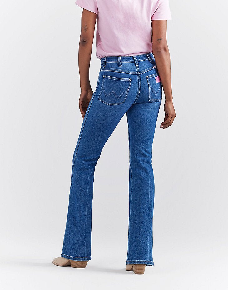 WRANGLER X BARBIE™ WESTWARD HIGH RISE BOOTCUT JEAN IN KEN BLUE